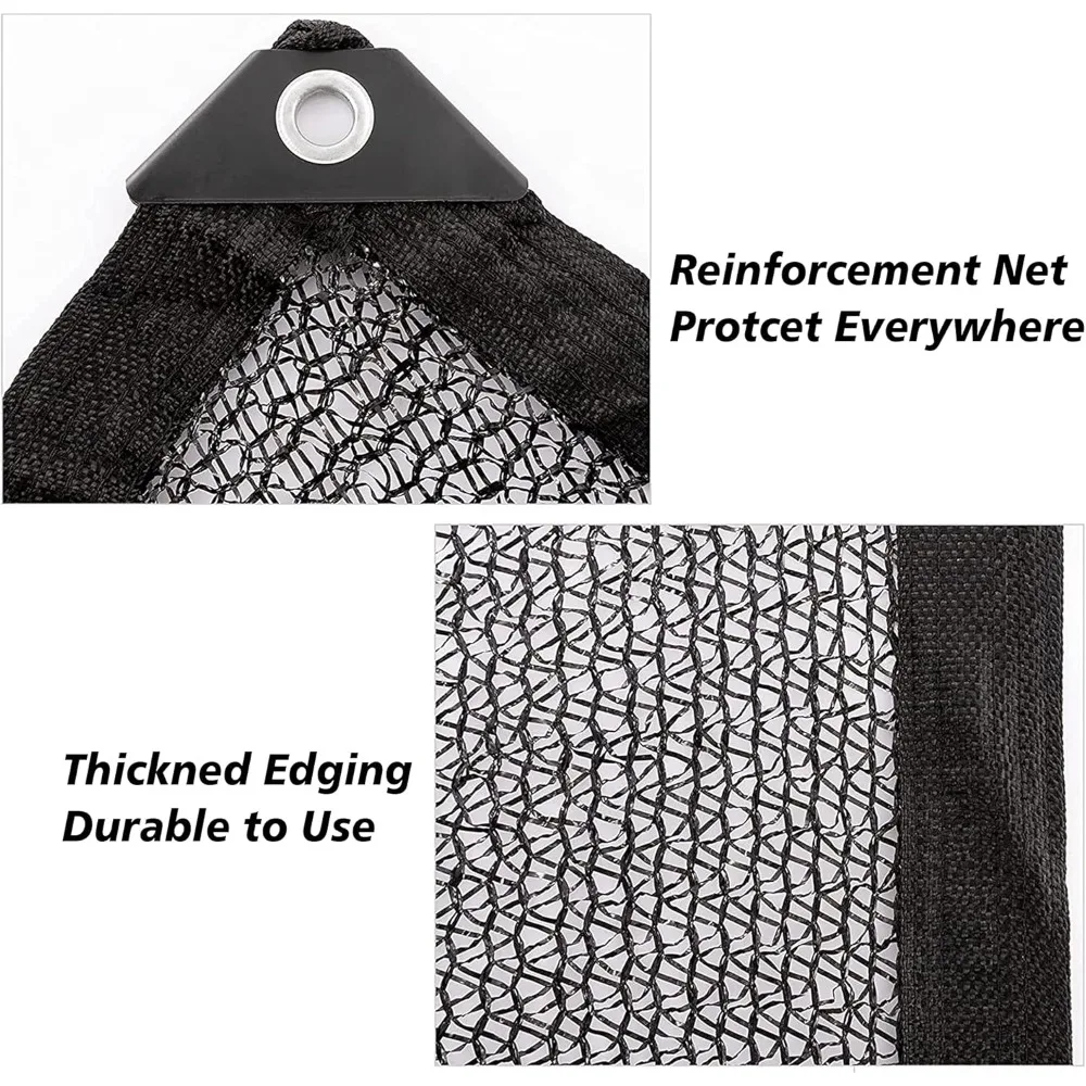 Pool Leaf Nets for In-Ground Swimming Pools Cover, Durable Rectangula Mesh Pool Leaf Net Cover with Grommets and Rope