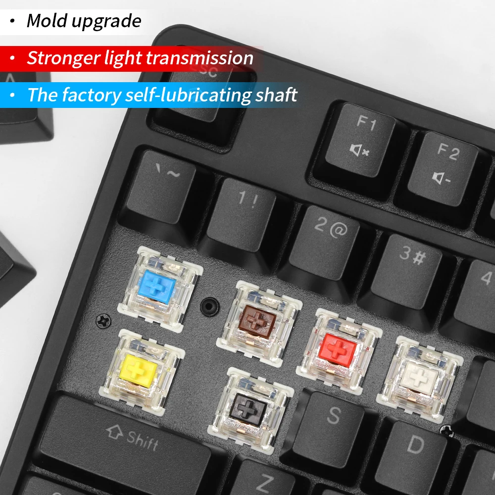 Gateron g pro2.0 interruptores smd rgb linear tátil interruptor de lubrificação 3pin holofote amarelo branco vermelho azul preto para teclado mecânico