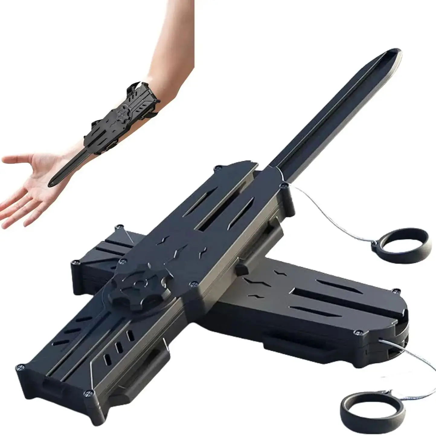 Einziehbare Versteckte Klinge Spielzeugklingen Assassinen-Ärmelschwert Kinderspielzeug Interaktive Cosplay-Requisiten Spielzeug Geburtstagsgeschenk