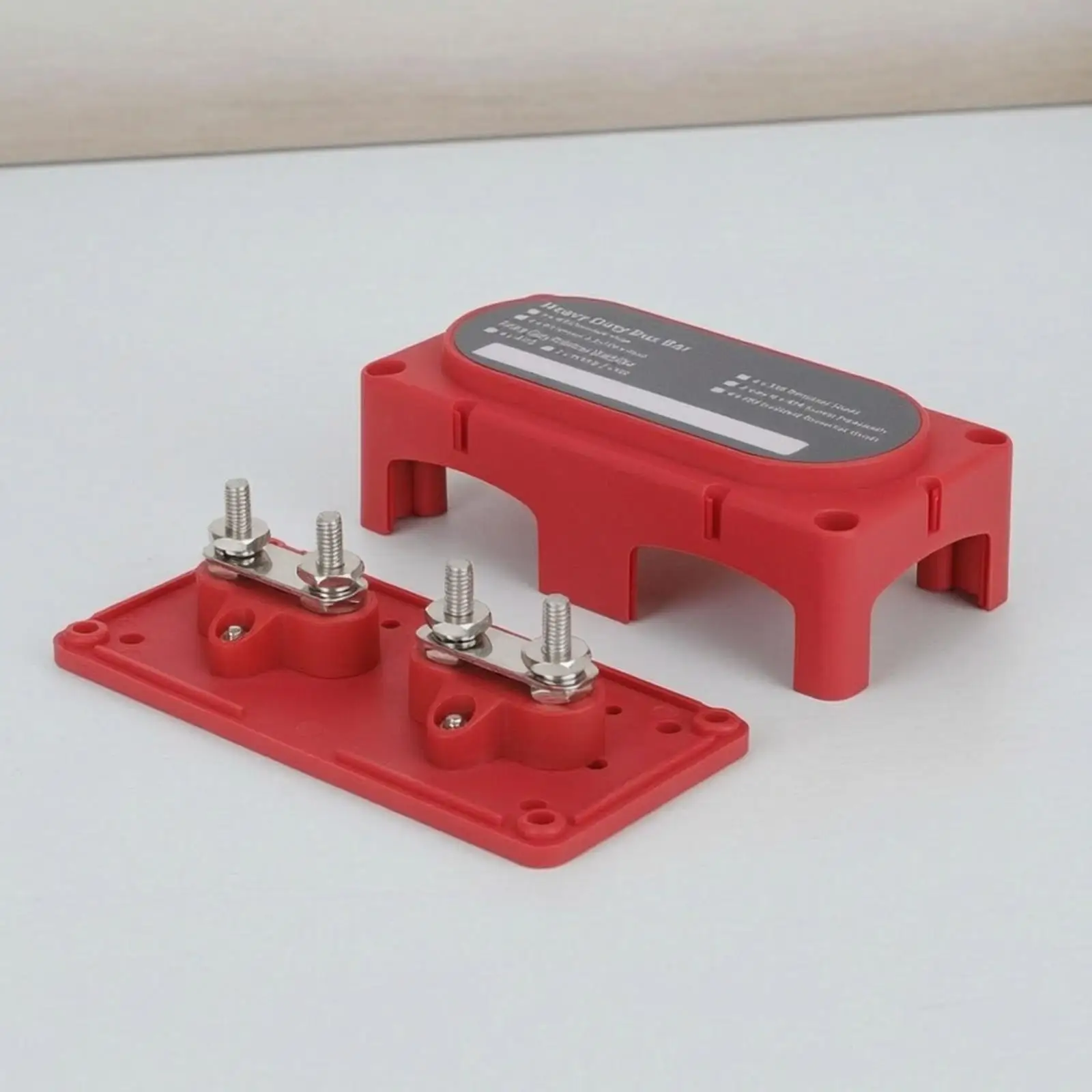 Marine Grade DC Power Distribution Block Copper Busbar PA66 Nylon for 12V 24V Vehicle Electrical Panel