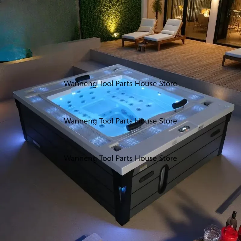 67 Jets Acrylic Jacuzzier Hot Tub Whirlpool Jetted Spa Outdoor above Ground Massage for 3 Person Popular Design Price