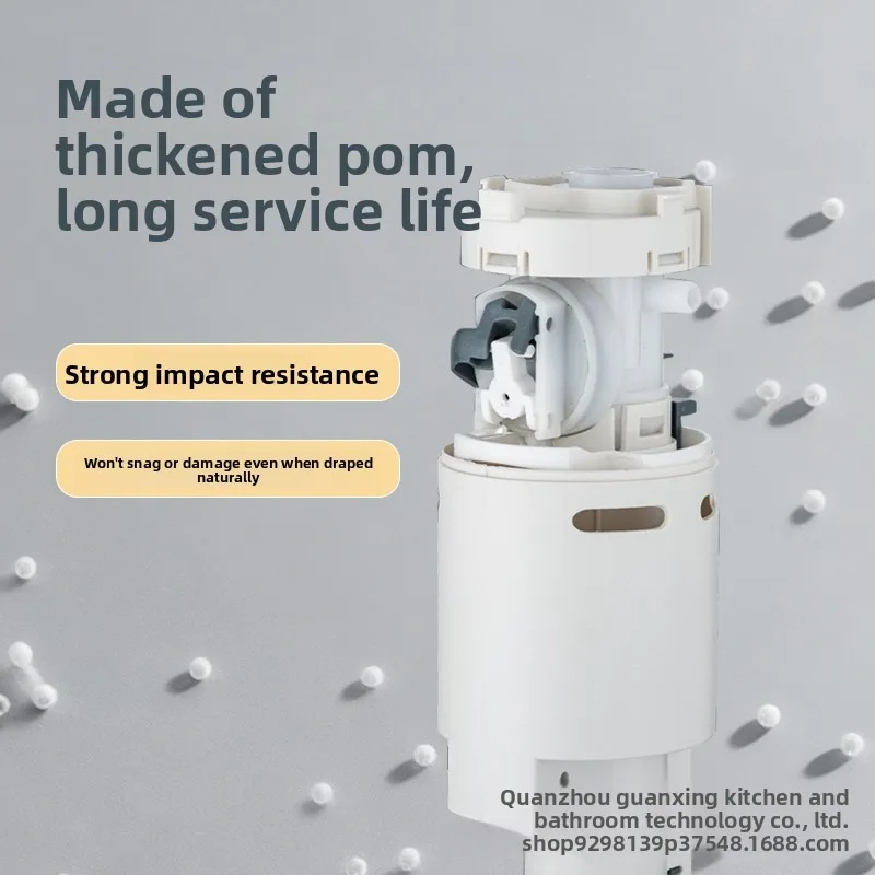 Universal Toilet Tank Repair Kit Adjustable Fill Valve with Top Knob Filter Flush Valve Toilet Replacement Parts
