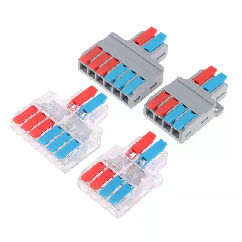 High Quality Quick Splitter 2 in 4/6 Out Wire Connector Universal Wiring Cable Connector for Daily Life & Work Needs
