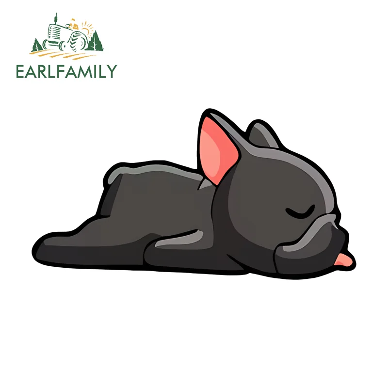 

EARLFAMILY Pet Dog Car Bumper Window Stickers Super Kawaii Motorcycle Trunk Decals Sunscreen Waterproof Windshield Window