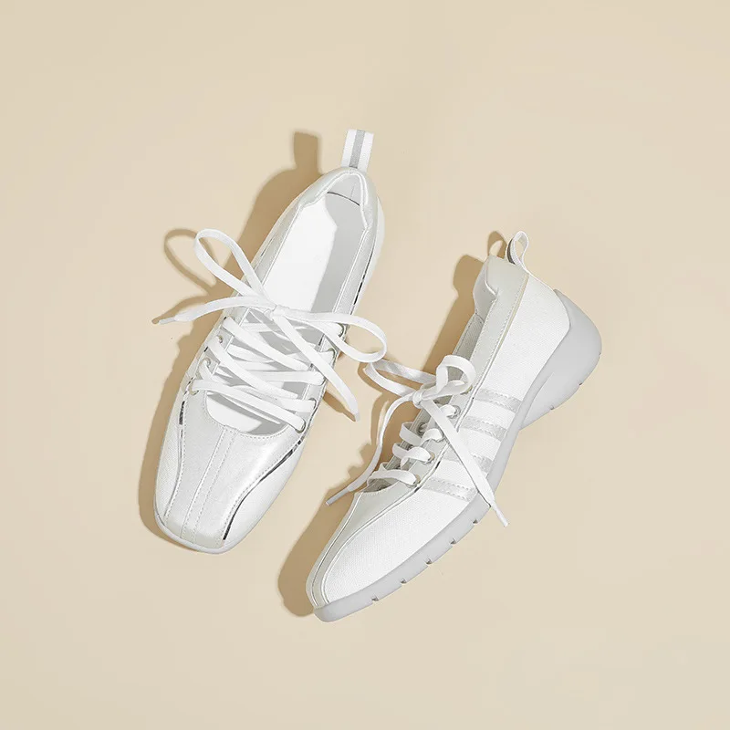

New Women's Shoes Fashion Korean Version Casual Shoes for Woman Exquisite Lace Ballet Sneakers Designer Shoes Zapatos De Mujer