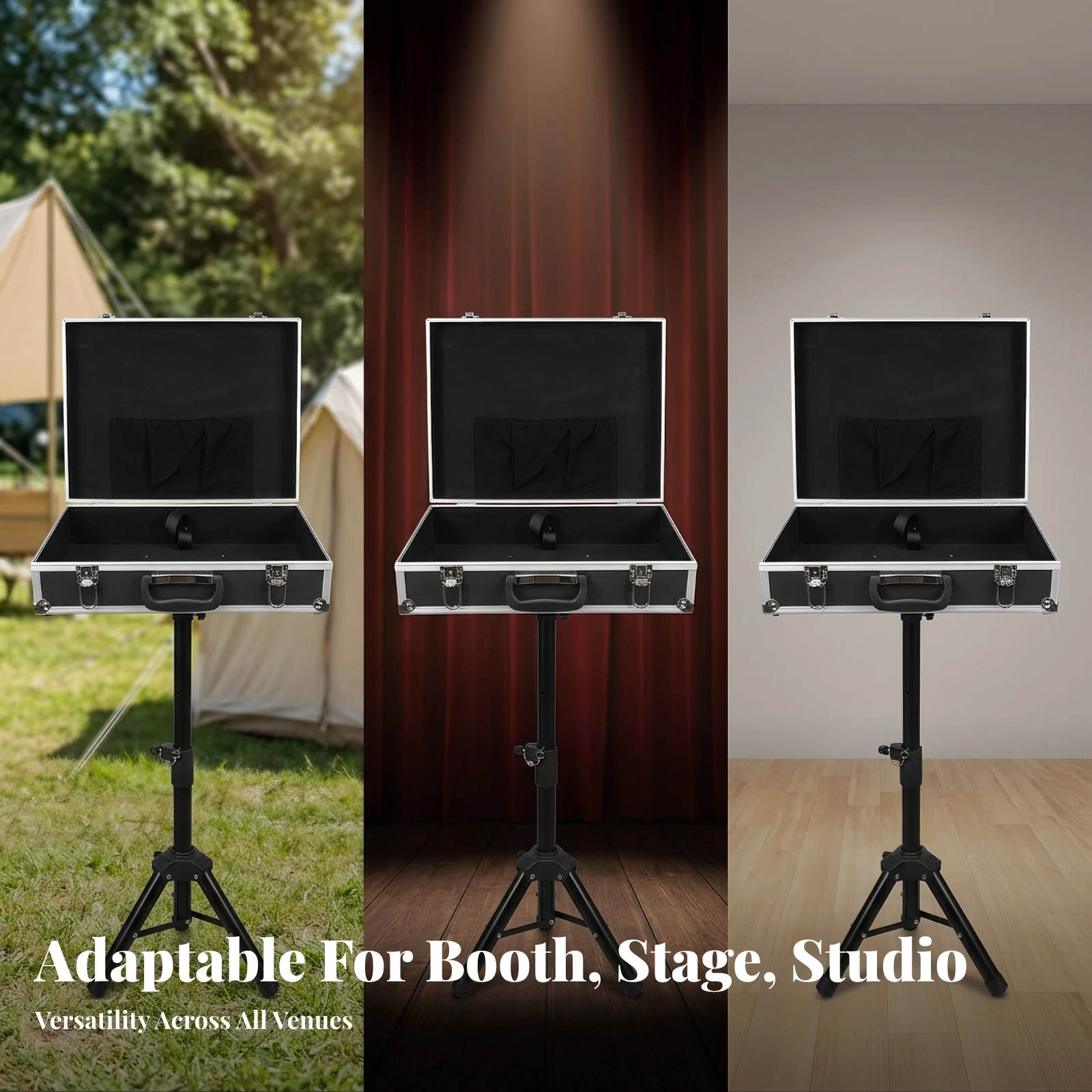 illusion-prop-box-with-stand-heavy-duty-performance-table-with-folding-for-magicians-talent-shows