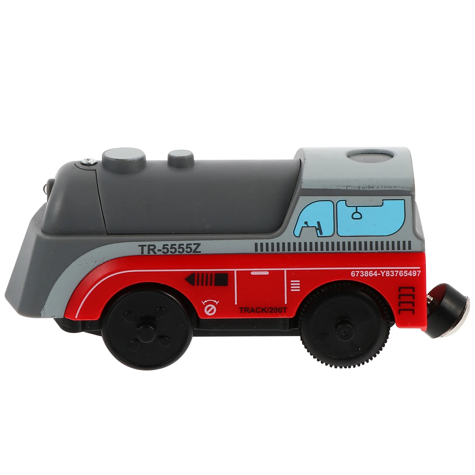 Vaguelly 1pc Magnetic Locomotive Toy Train Set for Kids Alloy Electric Red Connectable Magnetic Car Plaything