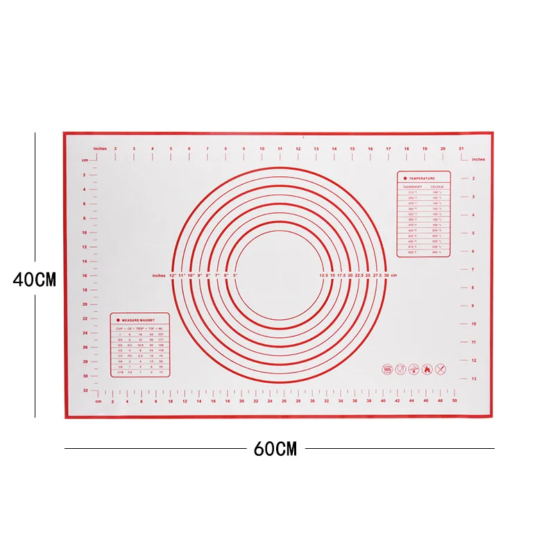 17Inch Rvs Verstelbare Deegroller Siliconen Bakmat Non-stick Fondant Deeg Deegroller Oven Liner Keuken gebruiksvoorwerp