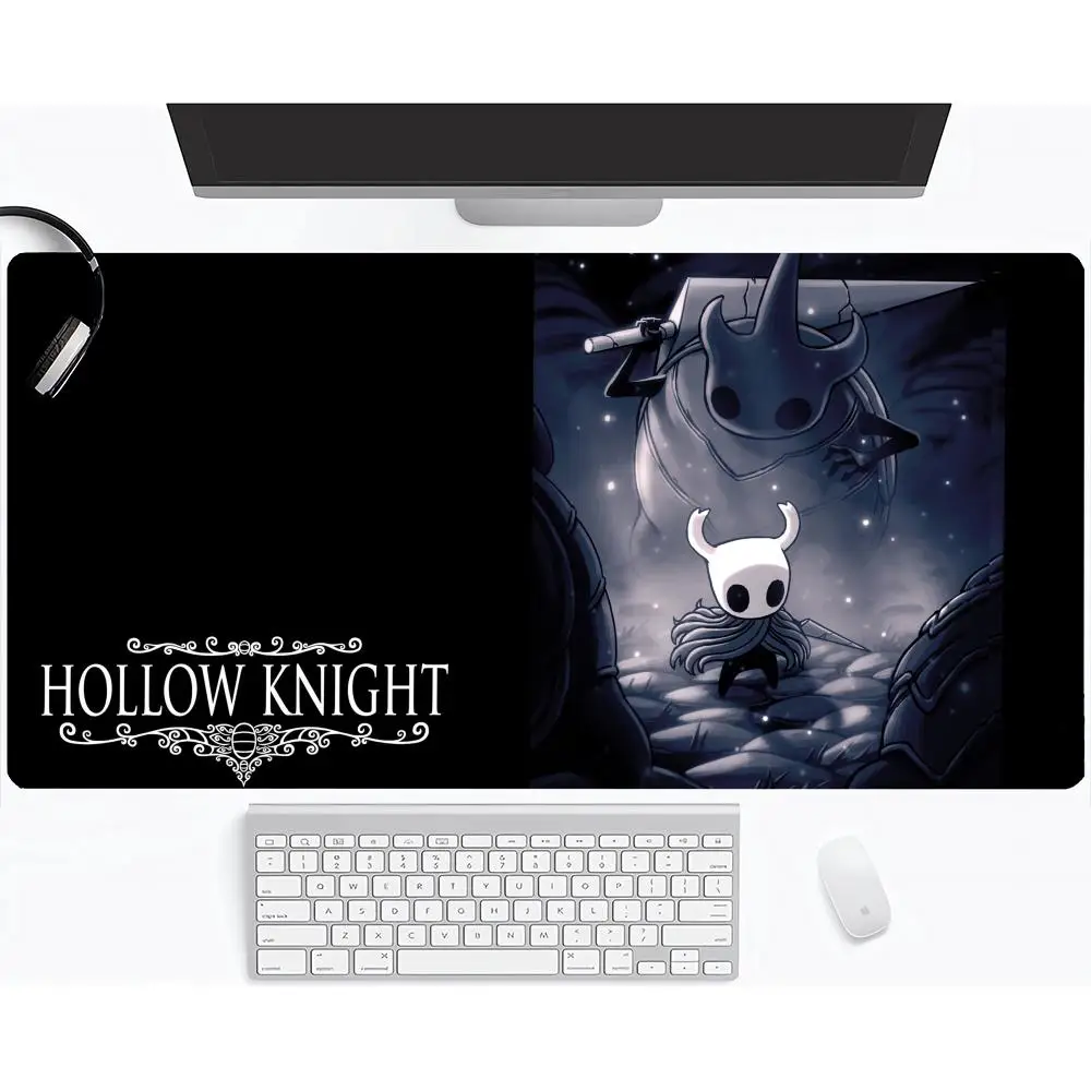 Hollow Knight Mouse Pad Professional Desk Mouse Pad Gaming Desk Mat Cloth Surface Anti-Slip Rubber Base For Computer PC Laptop