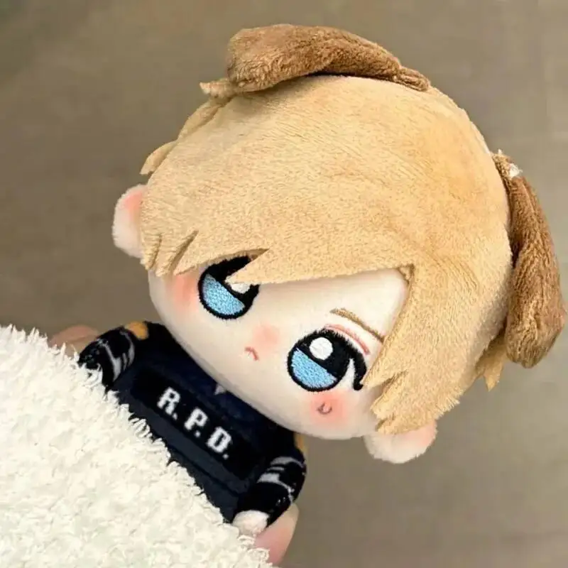 10cm Resident Evil Leon Plush Doll Kawaii Scott Kennedy Plushie Doll Toy Anime Game Peripherals Fans Pendants Keychain Gift