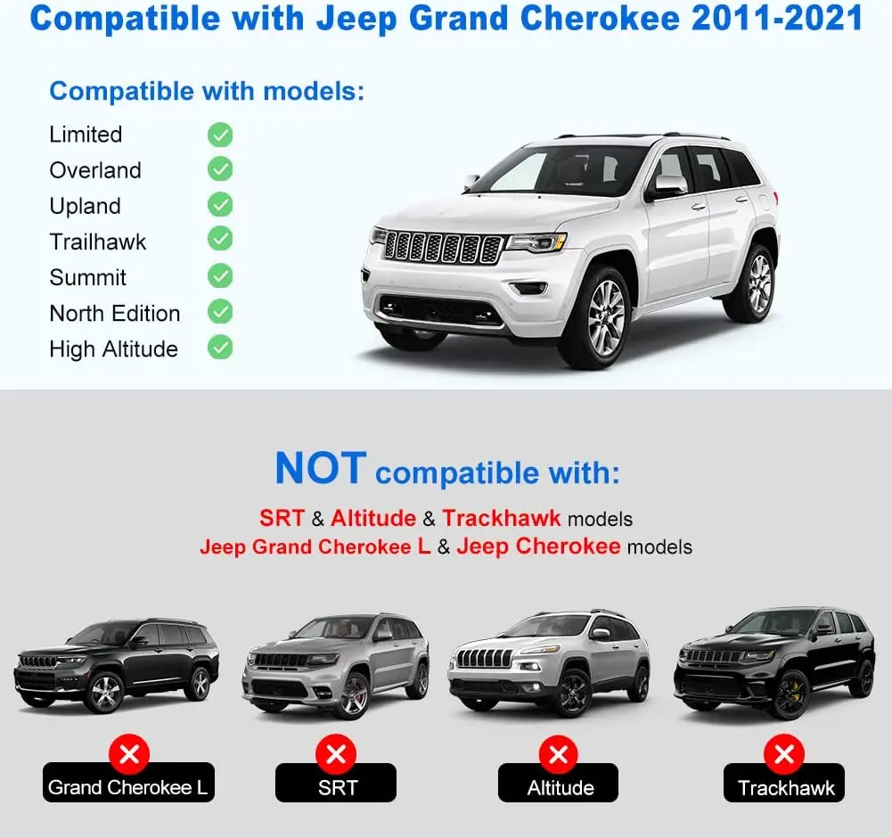 For Jeep Grand Cherokee 2011-2021 Roof Rack For Cars Accessories Crossbars Roof Racks Luggage Racks With Anti-Theft Lock