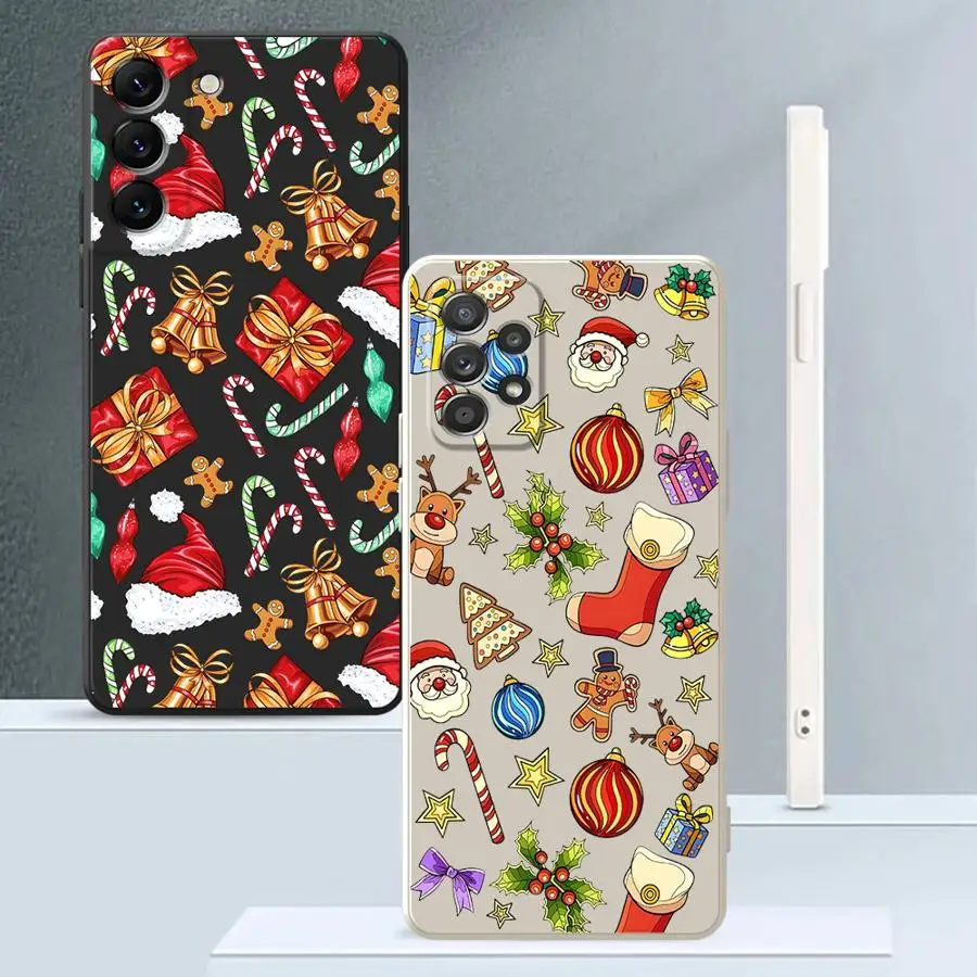 

Рождественский изысканный подарок, мягкий чехол для Samsung Galaxy A16 A11 A12 A22 A52 A15 A36 A26 A51 A24 A35 A34 A13 A14