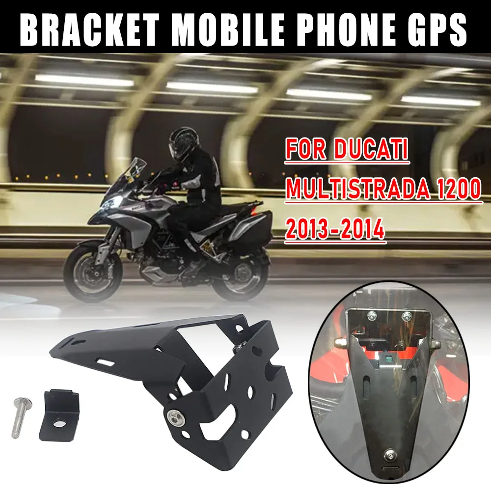 

Новый держатель для аксессуаров для мотоциклов DUCATI Multistrada 1200, держатель для мобильного GPS-планшета, навигации, зарядка через USB 2013-2014