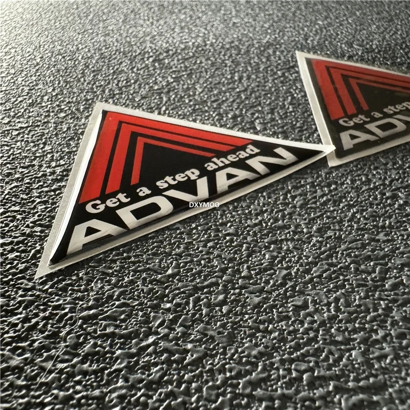 ملصق سيارة بغراء ناعم كريستالي ثلاثي الأبعاد لرسومات سبونسر ADVAN احصل على شارات محرك مزخرفة للسباق بخطوة #4