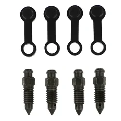 4 Sets Screw Bolt Bleed Bleeder Motorbike Exhaust Brake Pump Dust Motorcycle Accessories Drain Oil Caps Bolts Caliper Screws