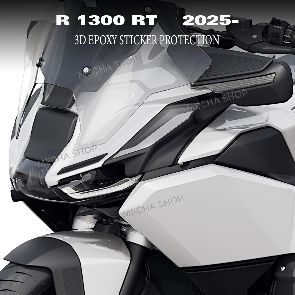 

For R1300RT R 1300RT 2025 Motorcycle Headlight Shield Sticker Decal 3D Protection Decals Waterproof