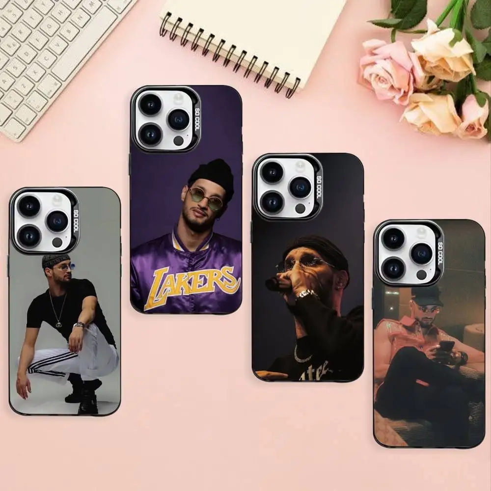 

Soolking Phone Case For iPhone17,16,15,14,13,12,Pro Max Black Colored Silver Plated Inside Cover