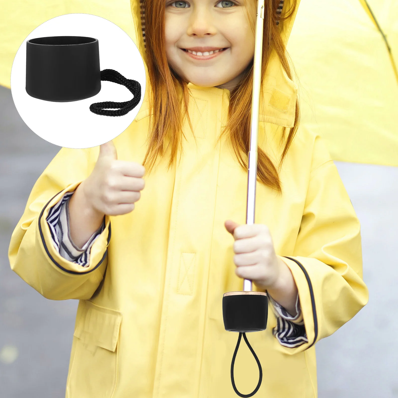 

Comfortable Umbrella Handle Replacement 13-14Mm Thread Secure Grip for Rain Uv Folding Umbrellas Unisex Design