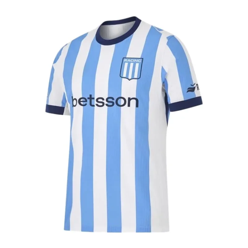 2026 Racing Club De Avellaneda Heim- und Auswärtstrikots, Saison 2026-27, Fan-Kurzarm-T-Shirts, Erwachsene/Kinder, Familien-Set – Detail 4