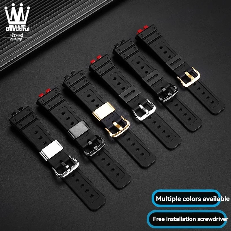 

GMW-B5000 Resin silicone watch band For Casio Gmw b5000 GM-B2100 strap Sports Waterproof Black Rubber Bracelet Watch Accessories