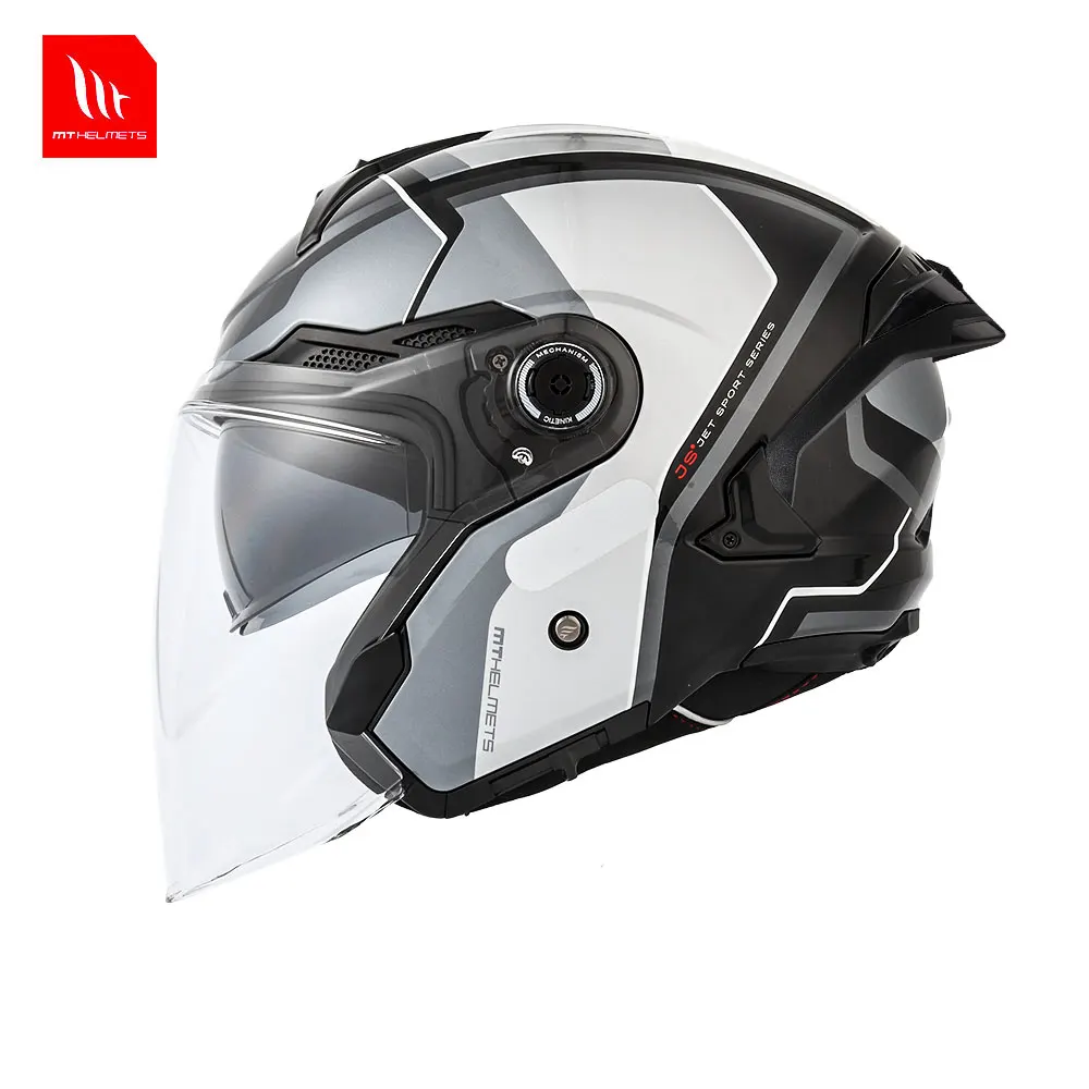 MT Motorcycle Helmets Motocross 3/4 Helmet COSMO SV SOLID Dual Lens Sun Visor 3C/ECE/DOT Approved Glasses Slot Safety Protective - Image 6