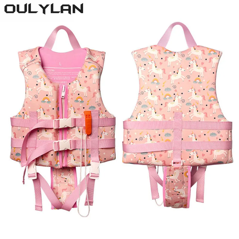 Oulylan Aid Flotation Device Buoyancy kayaking Boating Surfing Vest Safety Survival Suit Kids Swimming Lifesaving Life Jacke