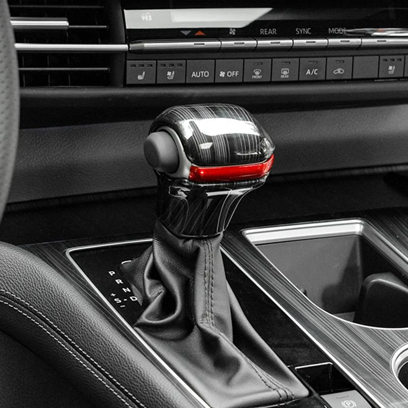 

For Toyota Sienna Granvia 2022-2024 LHD Carbon Fiber Style Auto Gear Shift Knob Cover Lever Stick Head Car Accessories Trim