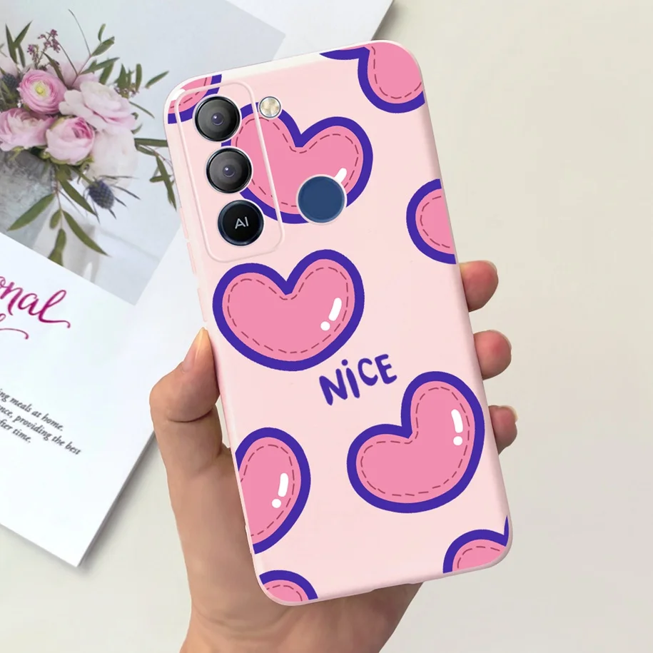 For Tecno Pop 5 LTE Case 2023 Fashion Butterfly Cartoon Soft Silicone Protective Cover For Tecno Pop5 Lte BD4 Pop5Lte BD2 Bumper