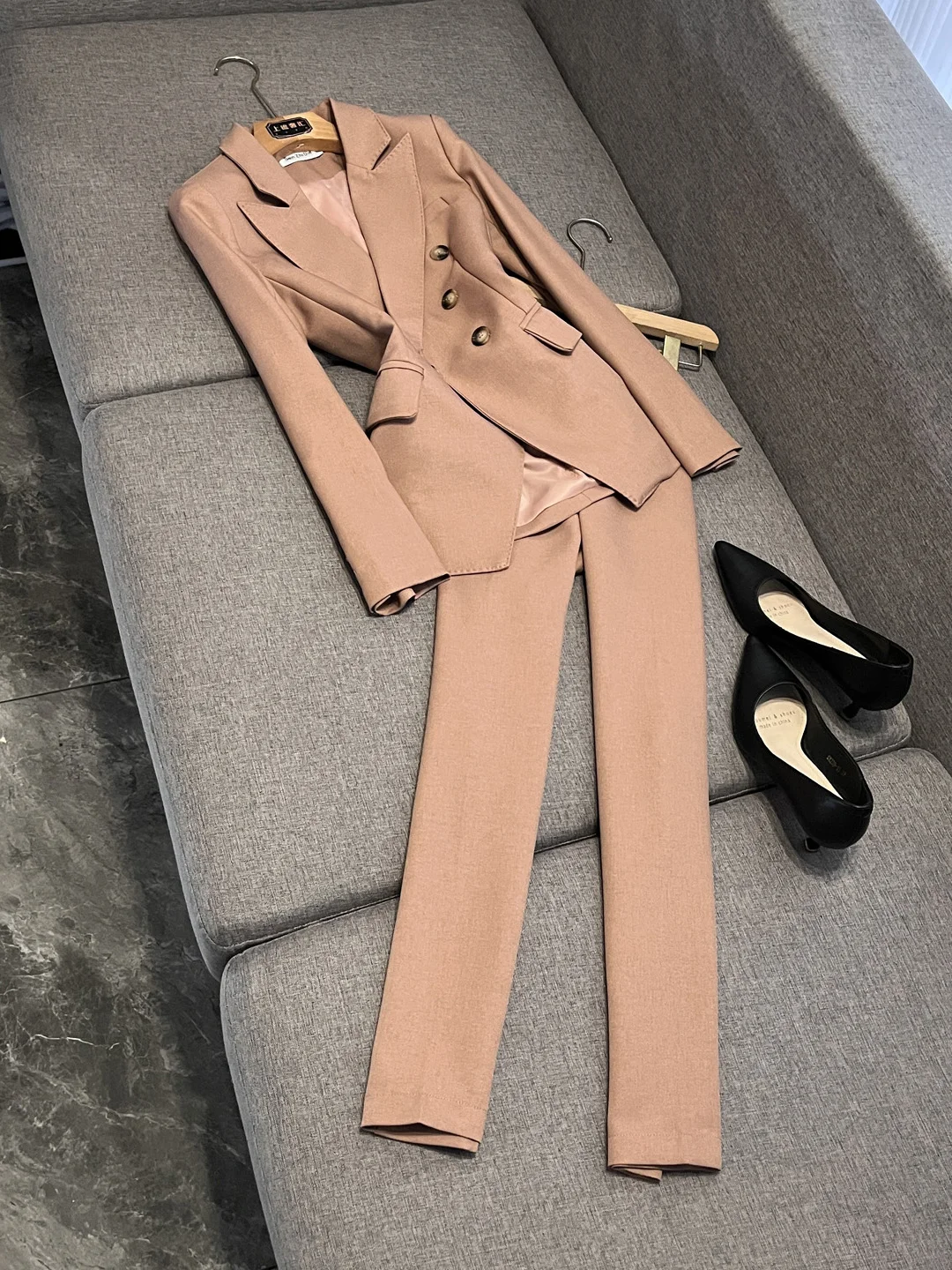

Ele Two-Piece Suit Set Women's ature Godd Sle Profional Clothing Dry And Advanced Autumn High-End Feeling