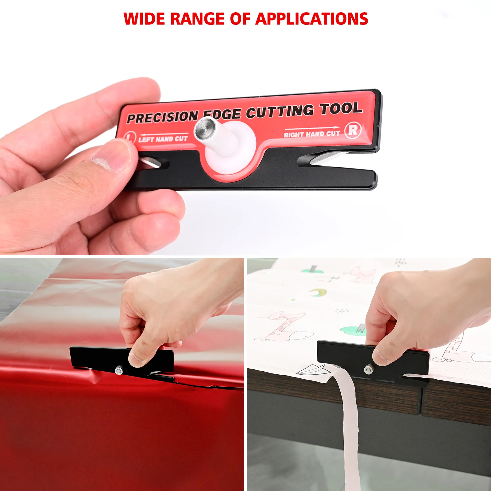 EHDIS Car Vinyl Wrap Ultimate Cutter Twin-Blades Safety Slitting Knife PPF Window Film Craft Paper Precise Edge Trimming Tool