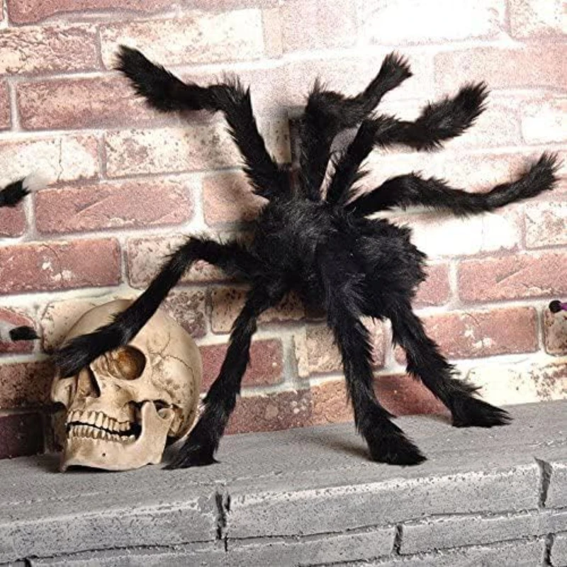 30cm/50cm/75cm/90cm/125cm/150cm/200cm gigante ragno nero Outdoor Home Bar Party Haunted House Horror puntelli decorazione di Halloween