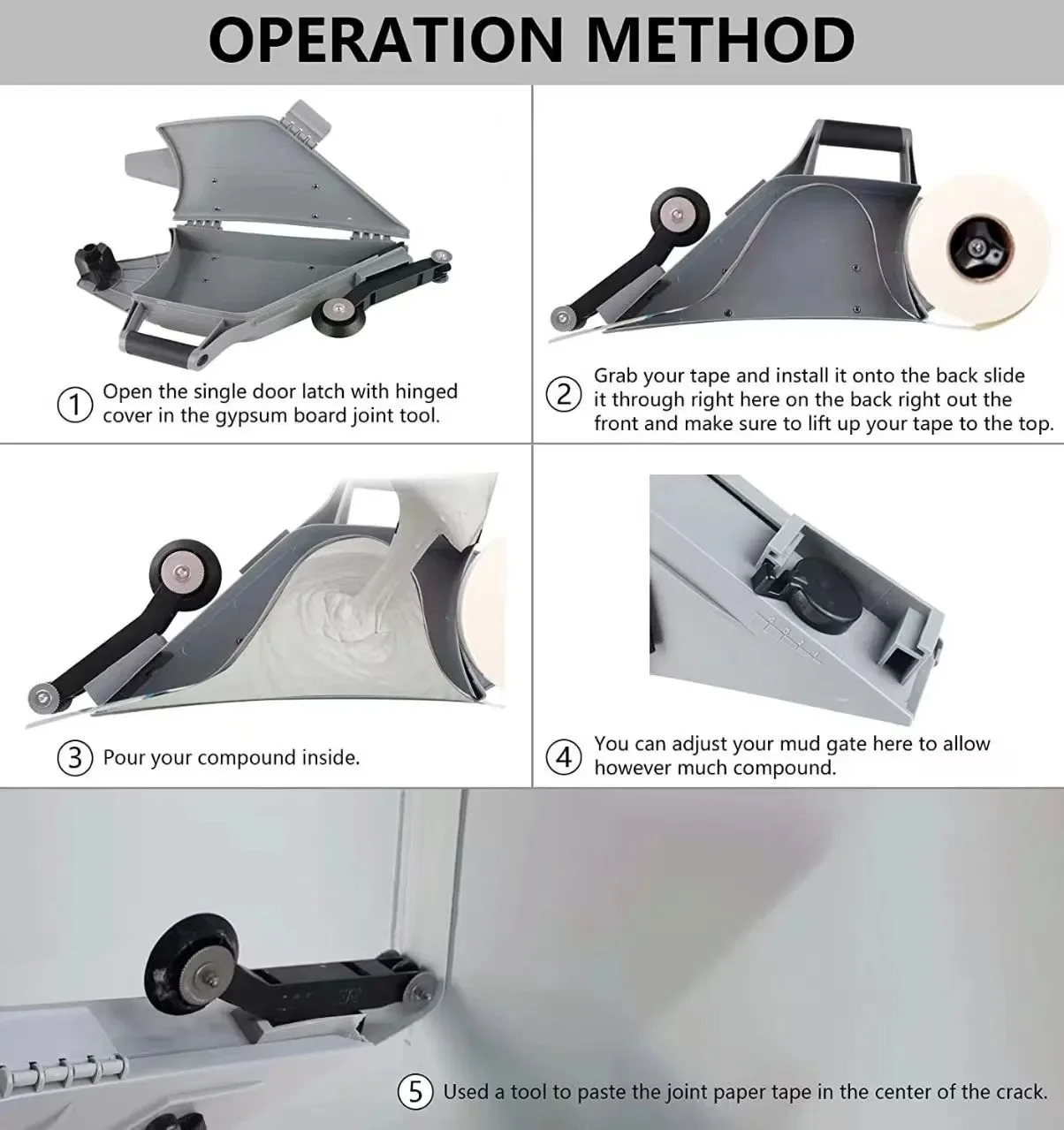 Imagem -03 - Multifuncional Pladur Floor Construction Splicing Clamping Joint Tool Drywall Taping Tool Home Decoração Tools