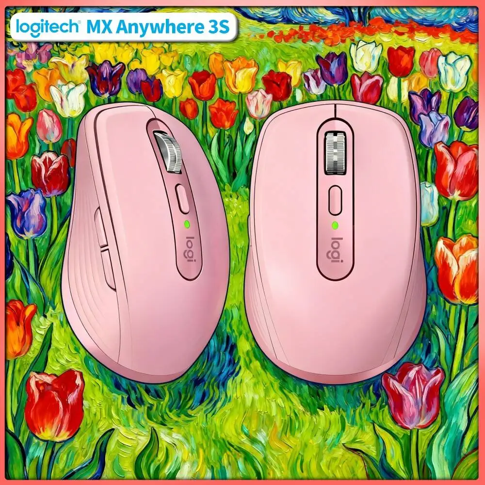 Ergonomic Wireless MX Anywhere 3S - 8K DPI, MagSpeed Wheel, Anti-Slip, Great for Pet Shop & Breed Matching