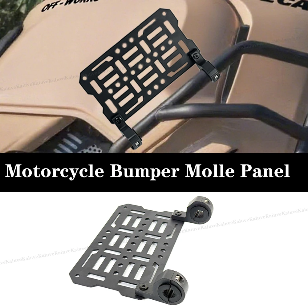 

Motorcycle Bumper Molle Panel For Trunk Storage Carbon Steel Waterproof Tactical Molle Organizer Modular Storag For Harley