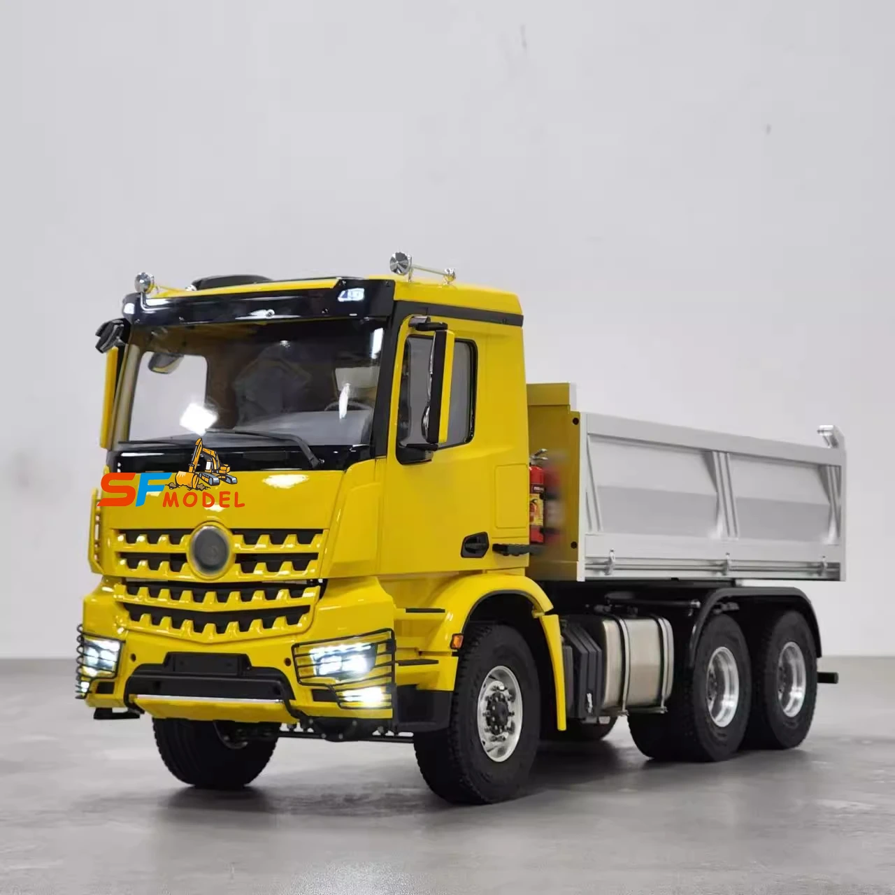 1/14 6x6 Hydraulic RC Dump Truck RTR All Metal Chassis with LED Light Sound System Remote Control Car Toy Model 2026 New