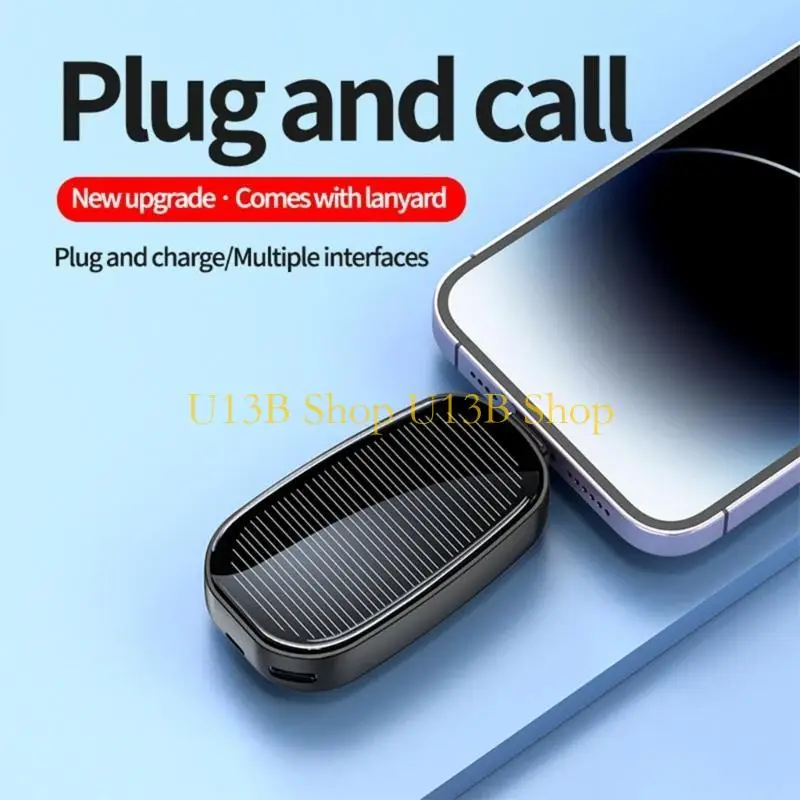 U13B Photovoltaic External Battery Tiny Transportable Permanent Plastic Prompt wash Crisis Charging of Multiple USB Devices