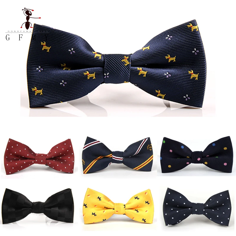 

Children's Fashion Shirts Bowtie Bowknot Handmade Boys Texture Silky Gentleman Bow Tie Collocation Child Butterfly Cravats