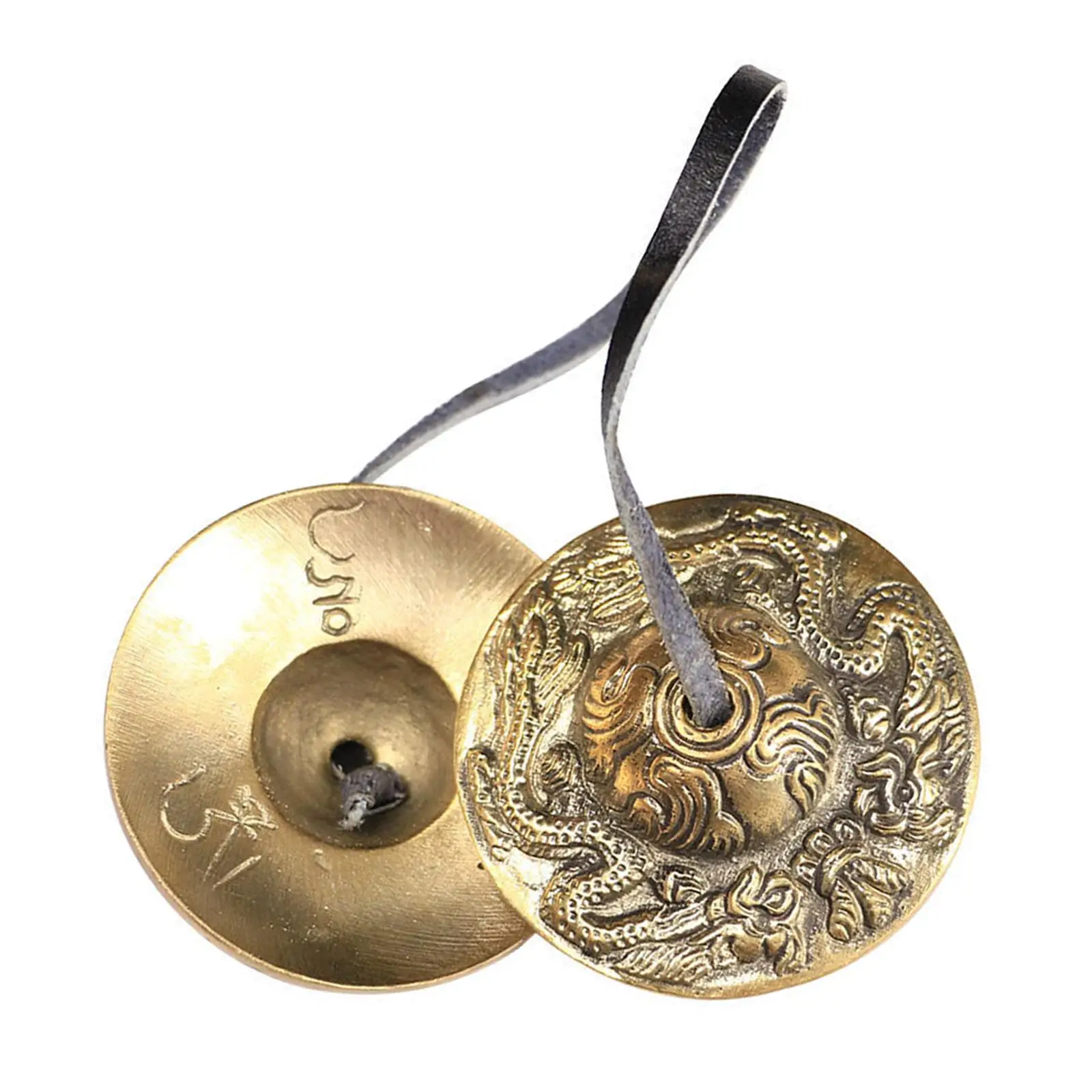 2.6in/6.5cm Handcrafted Tibetan Meditation Tingsha Cymbal Bell