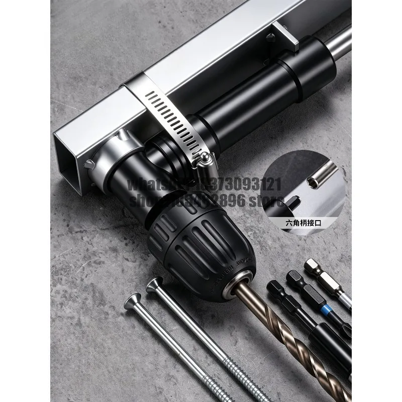 Adjustable Extended Rod Corner Artifact Electric Batch Durable Hexagonal Handle Interface