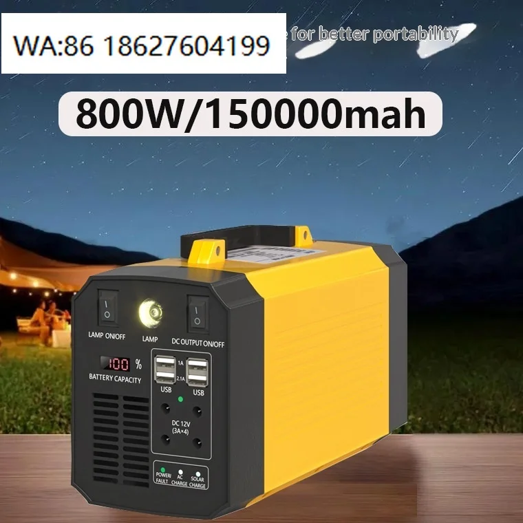 100W Solar Panel 100000mAh Large Capacity Power Bank RV Home Outdoor Multifunctional Emergency Energy Supply