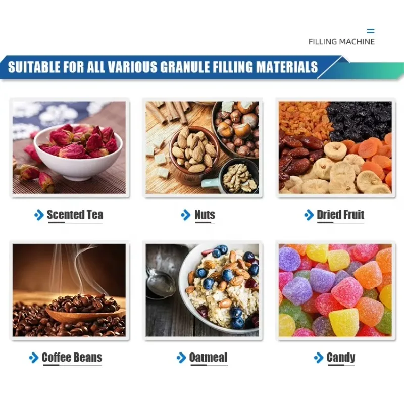 Zeer nauwkeurig vulsysteem Automatische korrel Suiker Moer en zaad tellen Wegen vulmachine