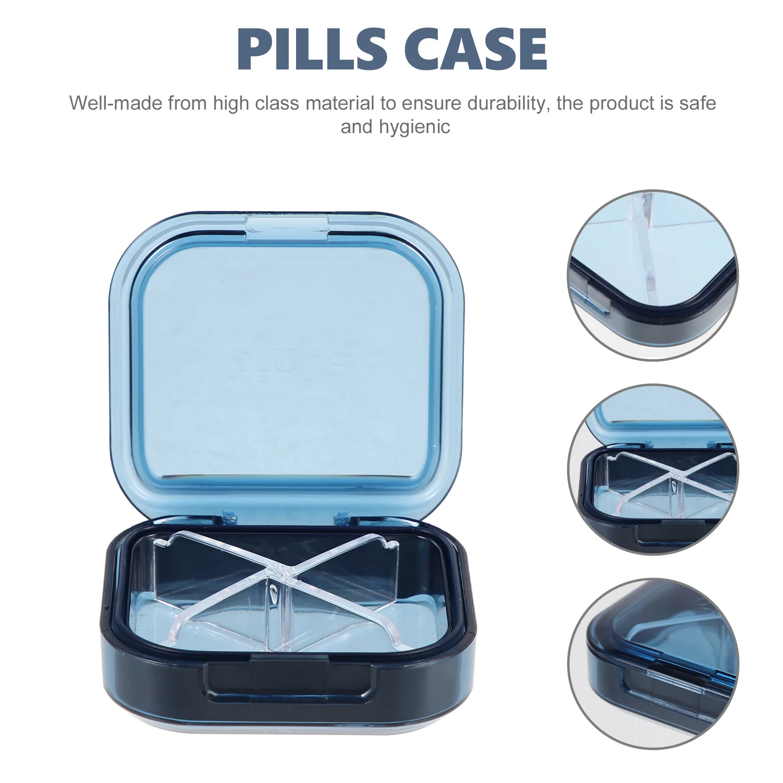 

Pills Storage Case Multi-Grid Portable Pills Organizer Convenient Dental Braces Storage Box Moisture Dust Proof Travel Medicine