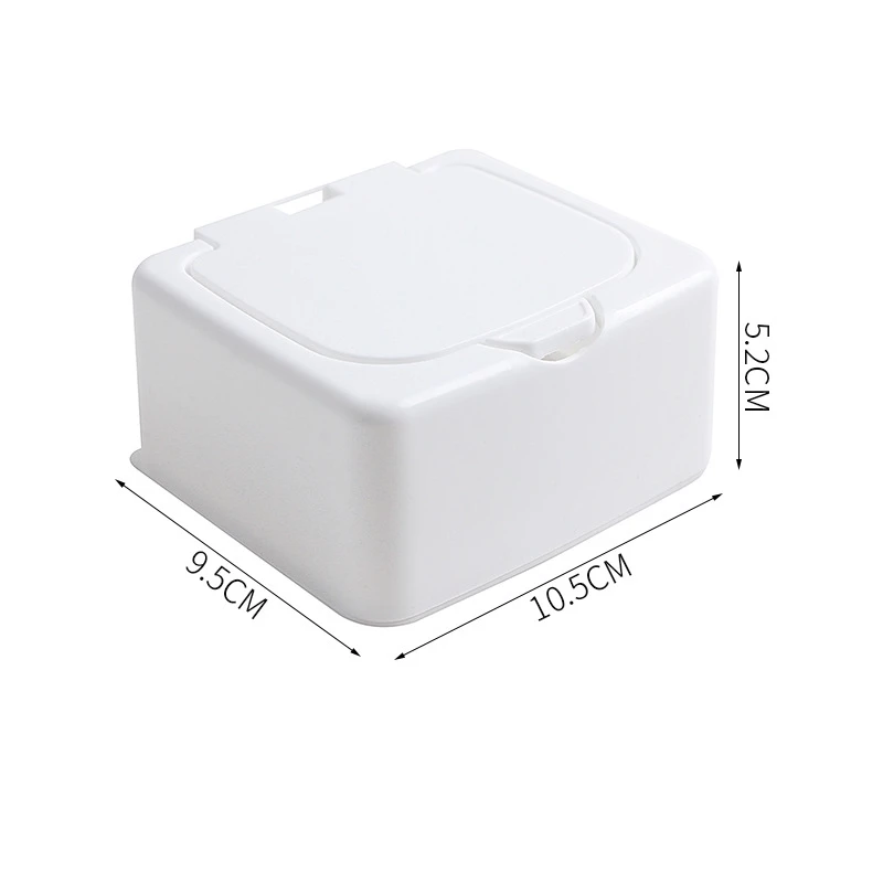 3154 Desktop Storage Box Mini With Pop-Ups Swab Cosmetic Cotton Plastic Dustproof Student Sundries Finishing Box