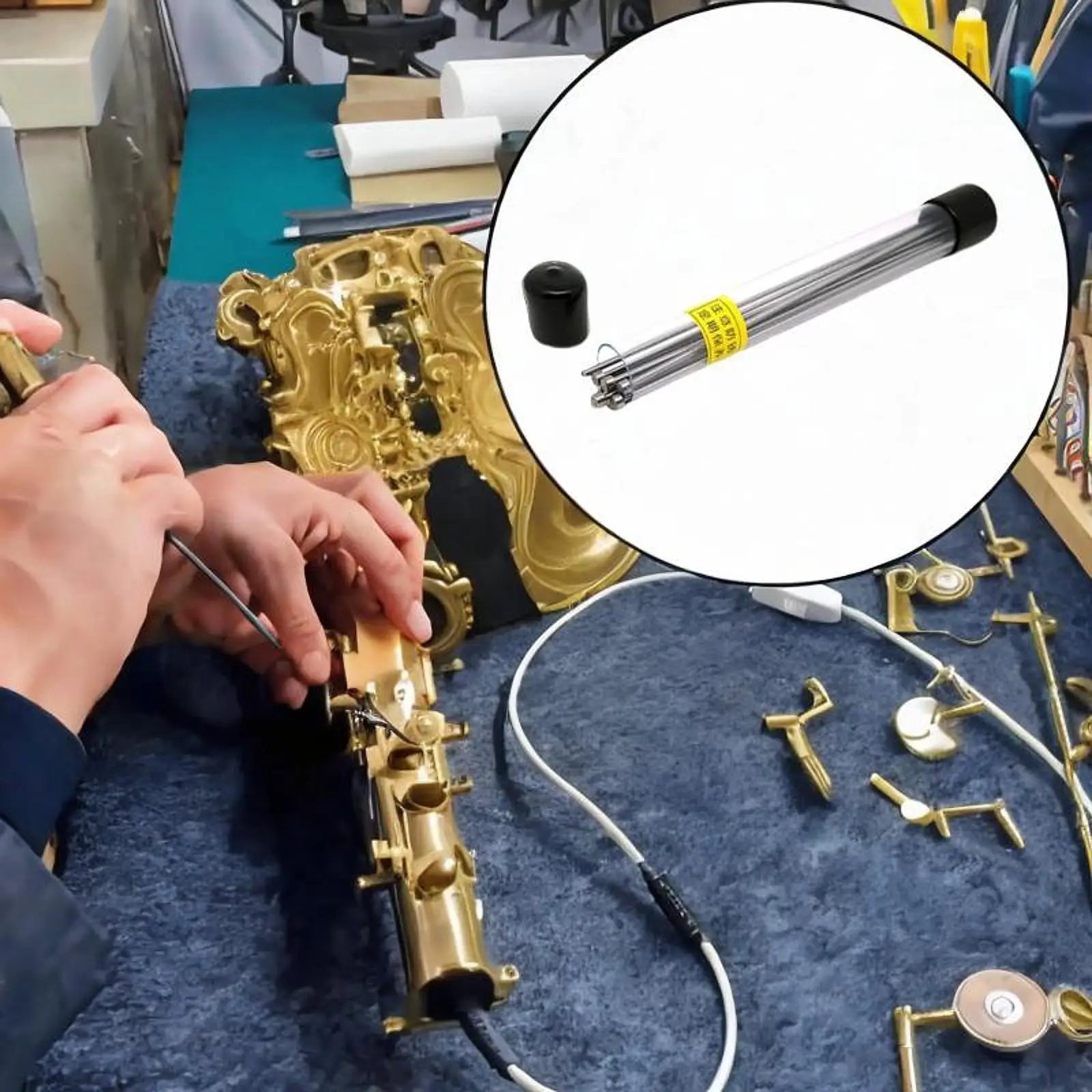 

13x Wind Instrument Repair Tools Maintenance Straightening for Music Instrument