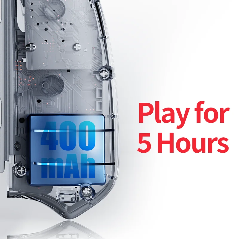 لوحة ألعاب LinYuvo اللاسلكية KS58 للتبديل وOLED مع توربو/الاهتزاز/الدوران ذو 6 محاور/وظيفة الاستيقاظ/القاعة الروك، لوحة ألعاب طويلة العمر