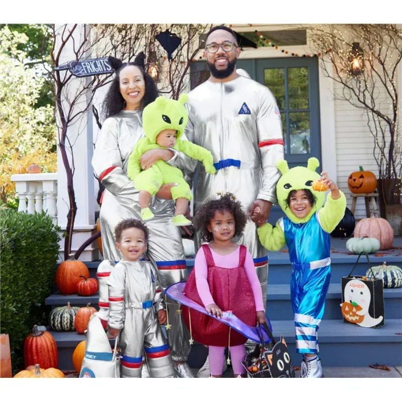 Bambino Ragazze Astronauta Astronauta Tuta Fancy Dress Up Ragazzi Bambini Robot Costume Bambino 3D Razzo Costume di Halloween 2024