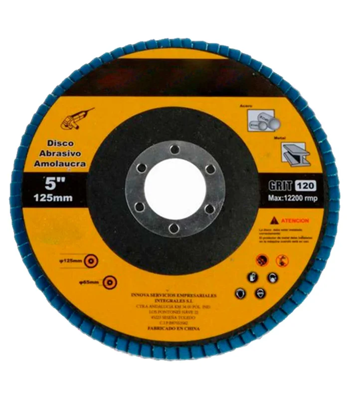 Tradineur-plate/disc abrasive grinder-Tool accessory-diameter 12,5 cm - 12200 rpm.