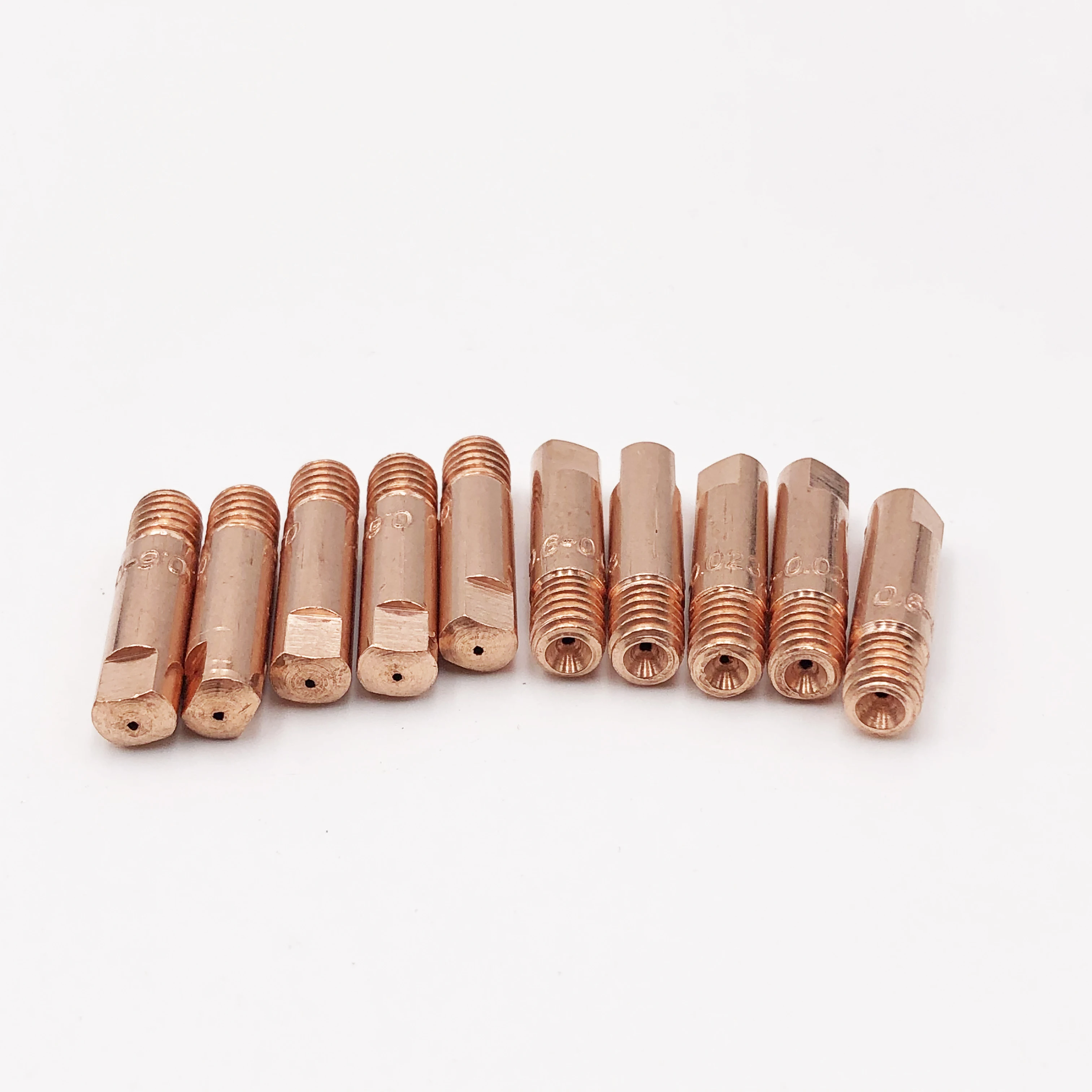 10pcs M6x25 Contact tip 15 AK 15AK Mig Welder MIG MAG Welding Torch Consumables Binzel BW Style MIG-160 JINSLU