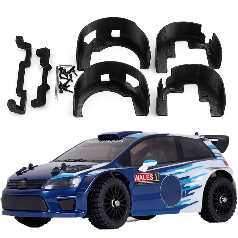 

Для 1/14 mjxrc 14304 POLO автомобиль с дистанционным управлением внедорожные высокоскоростные радиоуправляемые автомобили грузовик 3D печать передние и задние крылья