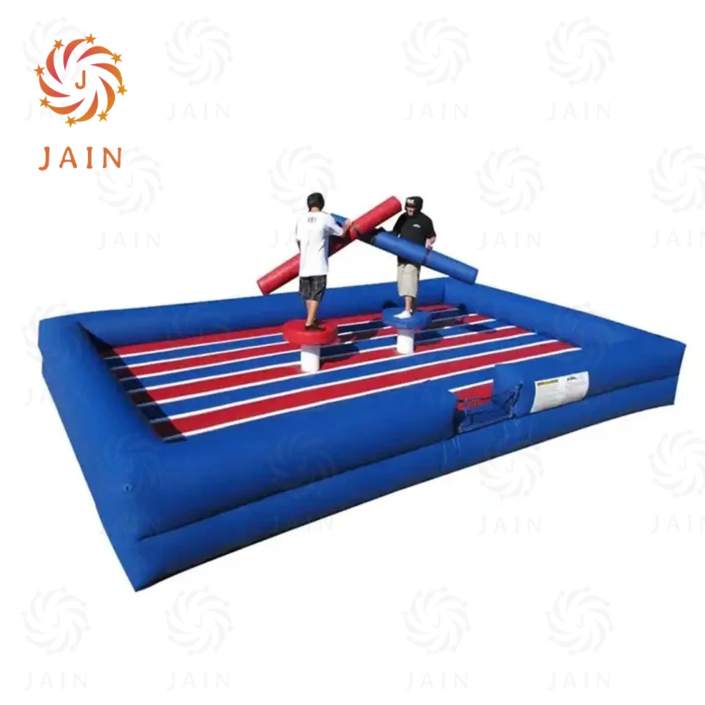 JAIN Inflatable Sports Games Gladiator Joust Fighting Battle Bouncer Arena Interactive Challenge Backyard Pedestal With Blower - view 2